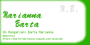 marianna barta business card